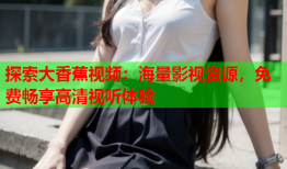 探索大香蕉视频：海量影视资源，免费畅享高清视听体验