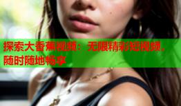 探索大香蕉视频：无限精彩短视频，随时随地畅享