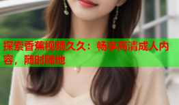 探索香蕉视频久久：畅享高清成人内容，随时随地