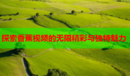 探索香蕉视频的无限精彩与独特魅力